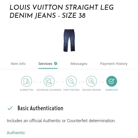 ☆SOLD☆ Louis Vuitton Straight Leg - Picture 9 of 9